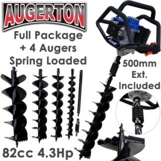 Augerton 82cc Hole Digger & 4 Auger Package